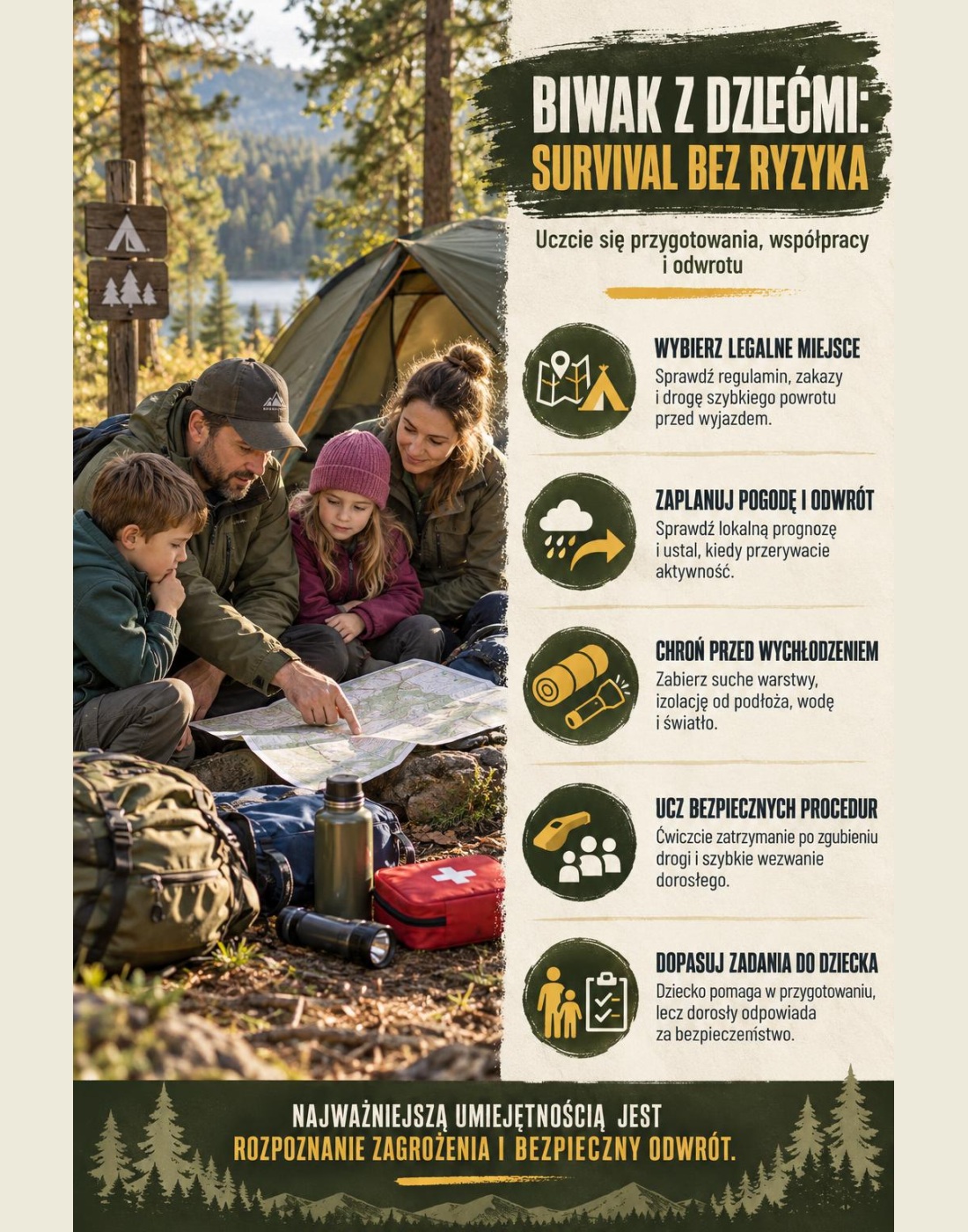 Jak organizować biwakowanie z dziećmi w duchu survivalu?