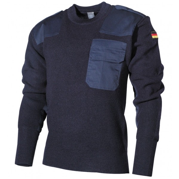 Sweter wojskowy BW niebieski