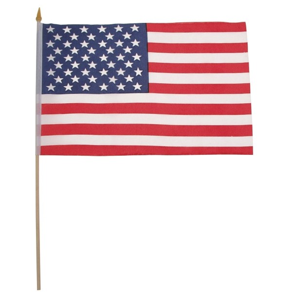 FLAGA USA 30 x 45 cm Z MASZTEM