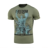 M-Tac Koszulka Freedom Light Olive Z Nadrukiem