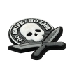 M-Tac Naszywka No Knife - No Life 3D PVC Black/White