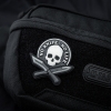 M-Tac Naszywka No Knife - No Life 3D PVC Black/White
