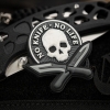 M-Tac Naszywka No Knife - No Life 3D PVC Black/White