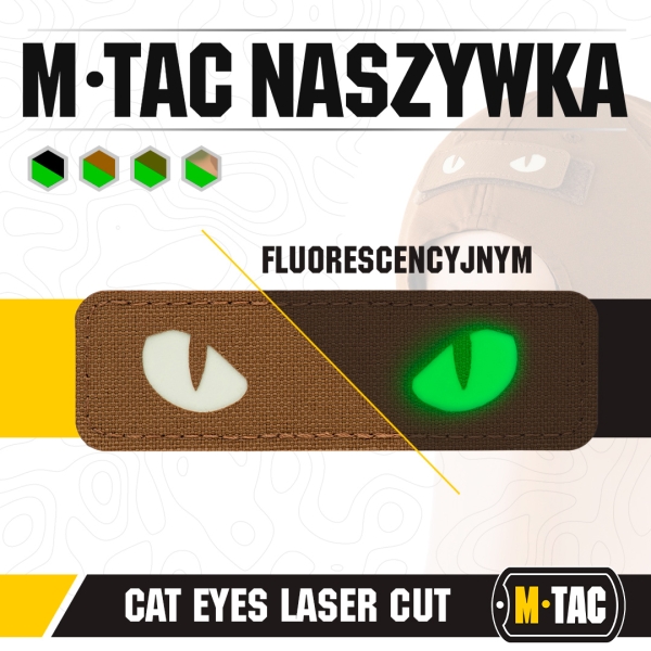 M-Tac Naszywka Cat Eyes Laser Cut Coyote/GID