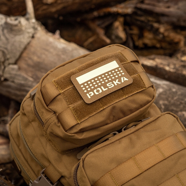M-Tac Naszywka Polska Z Flagą Laser Cut Coyote/GID
