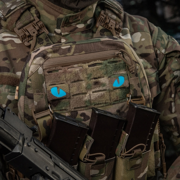 M-Tac Naszywka Tiger Eyes Laser Cut Multicam/Blue
