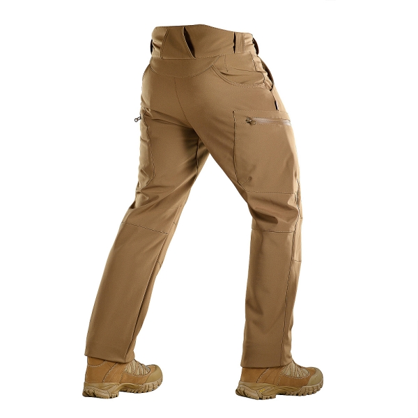 M-Tac Spodnie Soft Shell Winter Coyote Z Polarem