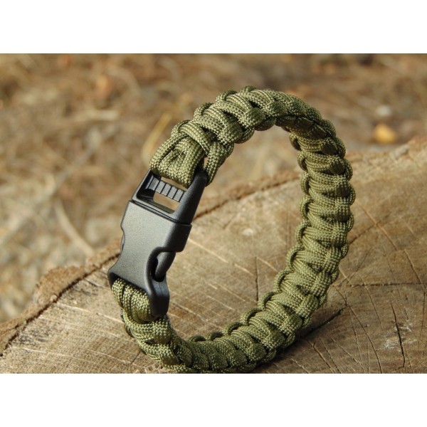 BRANSOLETKA LINA PARACORD 23mm oliv MFH