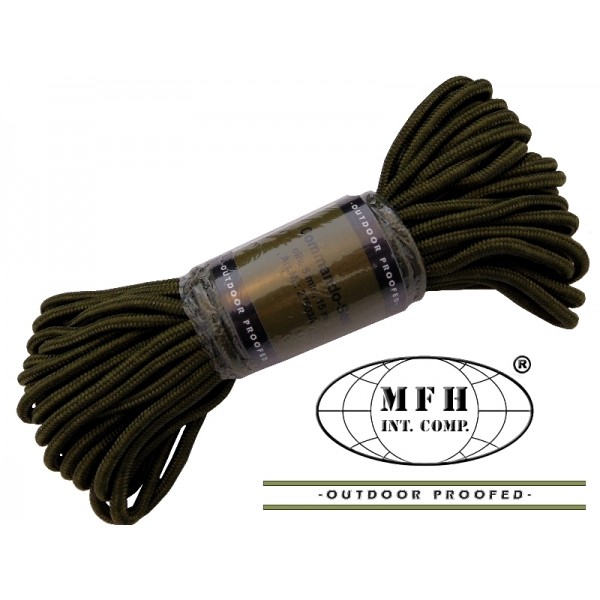 LINA 5mm 15m SURVIVAL OLIVE NYLONOWA