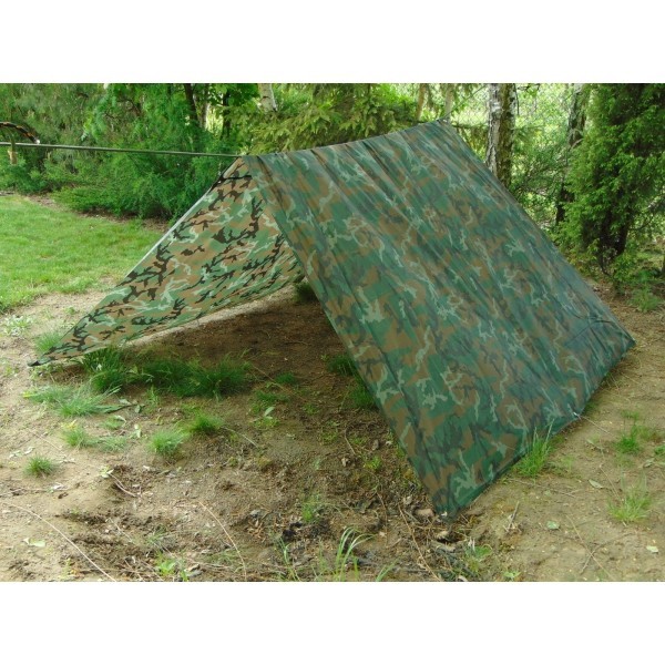TARP PLANDEKA BIWAKOWA 300 X 300 CM WOODLAND