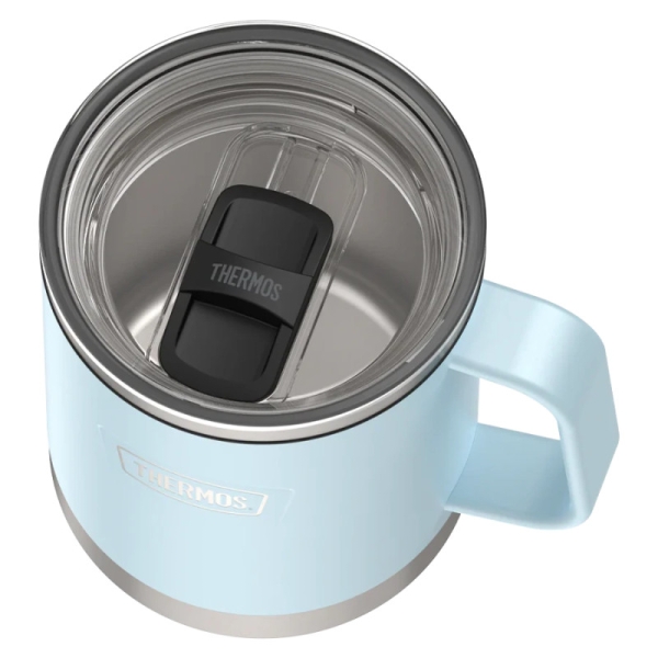 Termokubek THERMOS ICON pastelowy niebieski z uchwytem